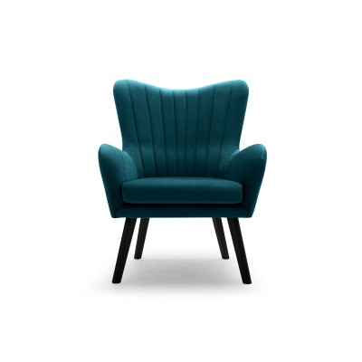 Fotel DINA – Tkanina welurowa – kolor: Velluto