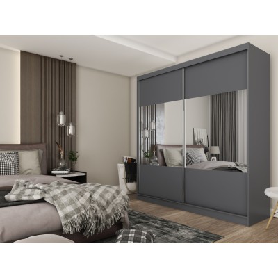 Szafa Przesuwna AZZURRA 200 cm z Lustrem Masseno