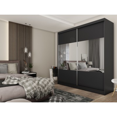 Szafa Przesuwna AZZURRA 200 cm z Lustrem Masseno