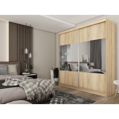 Szafa Przesuwna AZZURRA 200 cm z Lustrem Masseno