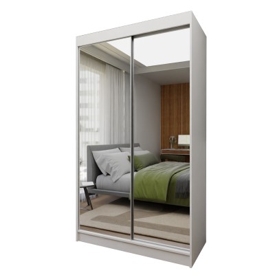 Szafa Przesuwna BELLINA 120 cm z Lustrem Masseno