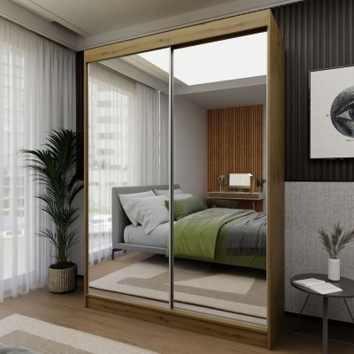 Szafa Przesuwna BELLINA 160 cm z Lustrem Masseno