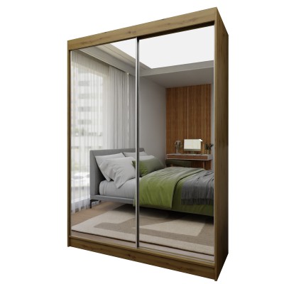 Szafa Przesuwna BELLINA 160 cm z Lustrem Masseno