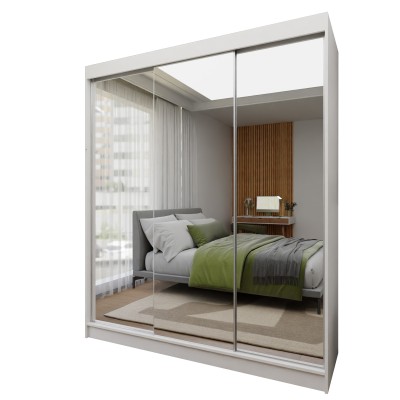 Szafa Przesuwna BELLINA 180 cm z Lustrem Masseno