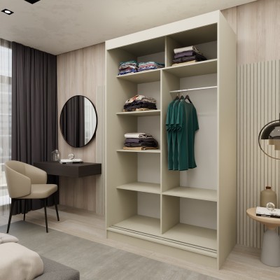 Szafa Przesuwna GRAZIA 120 cm z Lustrem Masseno