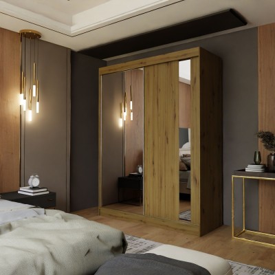 Szafa Przesuwna GRAZIA 150 cm z Lustrem Masseno