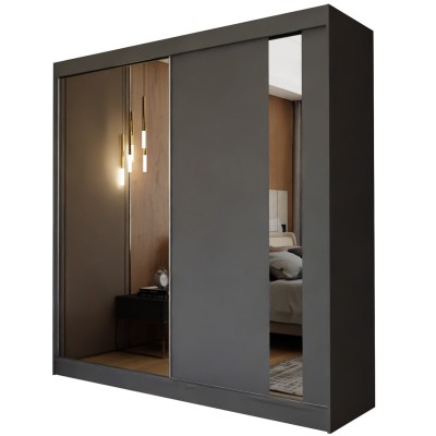 Szafa Przesuwna GRAZIA 200 cm z Lustrem Masseno