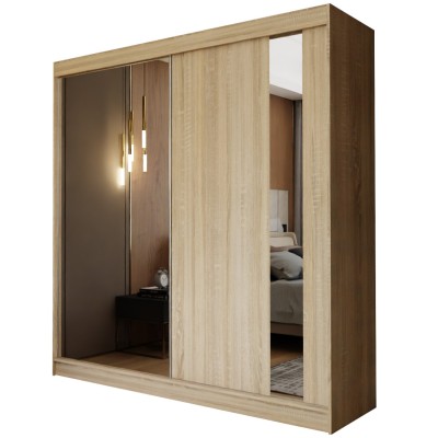 Szafa Przesuwna GRAZIA 200 cm z Lustrem Masseno