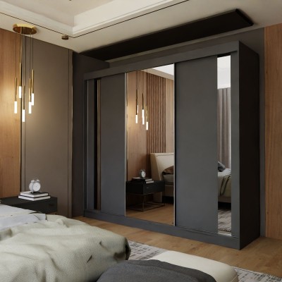 Szafa Przesuwna GRAZIA 240 cm z Lustrem Masseno