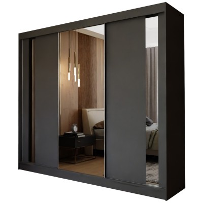 Szafa Przesuwna GRAZIA 240 cm z Lustrem Masseno