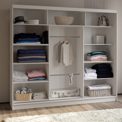 Szafa Przesuwna GRAZIA 240 cm z Lustrem Masseno