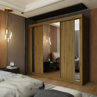 Szafa Przesuwna GRAZIA 240 cm z Lustrem Masseno