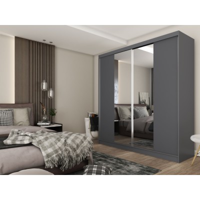 Szafa Przesuwna LUCENZA 200 cm z Lustrem Masseno