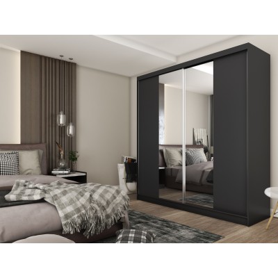 Szafa Przesuwna LUCENZA 200 cm z Lustrem Masseno