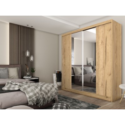 Szafa Przesuwna LUCENZA 200 cm z Lustrem Masseno