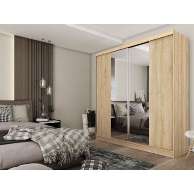 Szafa Przesuwna LUCENZA 200 cm z Lustrem Masseno