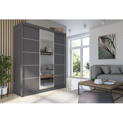 Szafa Przesuwna MIRELLA 180 cm z Lustrem Masseno