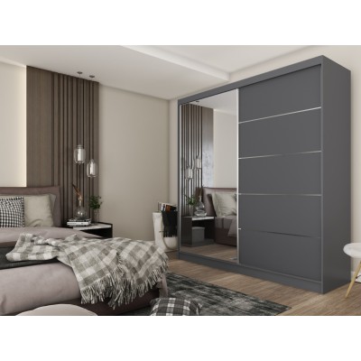 Szafa Przesuwna MIRELLA 200 cm z Lustrem Masseno