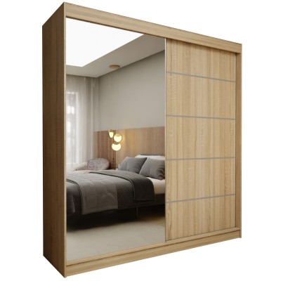 Szafa Przesuwna MIRELLA 200 cm z Lustrem Masseno