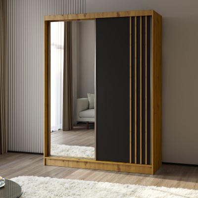 Szafa Przesuwna NELVIA 160 cm z Lustrem Masseno