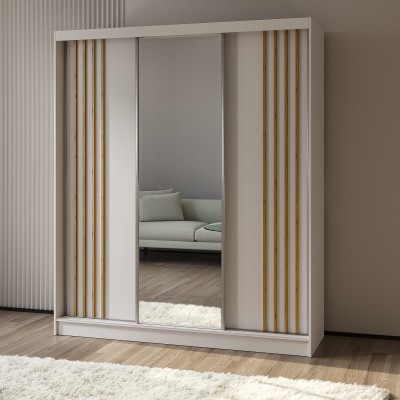 Szafa Przesuwna NELVIA 180 cm z Lustrem Masseno