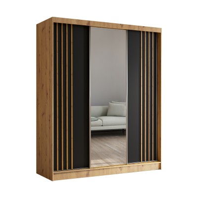 Szafa Przesuwna NELVIA 180 cm z Lustrem Masseno