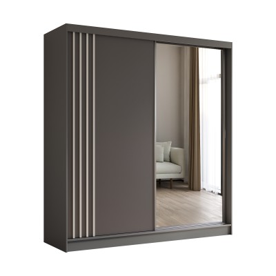 Szafa Przesuwna NELVIA 200 cm z Lustrem Masseno