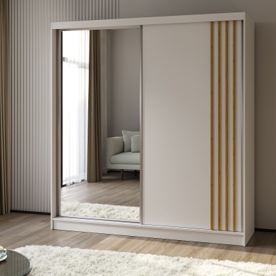 Szafa Przesuwna NELVIA 200 cm z Lustrem Masseno