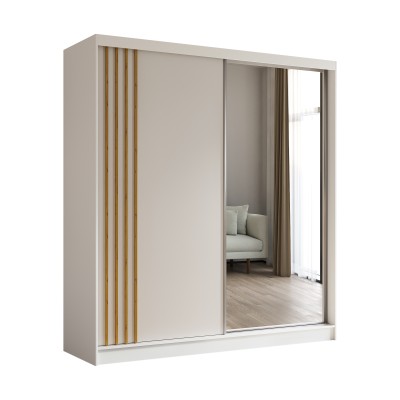 Szafa Przesuwna NELVIA 200 cm z Lustrem Masseno