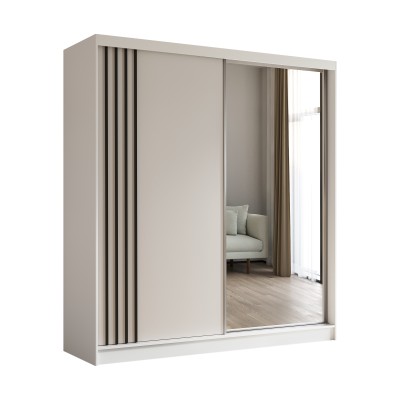 Szafa Przesuwna NELVIA 200 cm z Lustrem Masseno