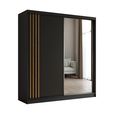 Szafa Przesuwna NELVIA 200 cm z Lustrem Masseno