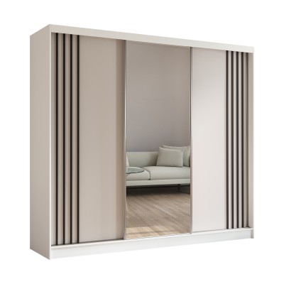 Szafa Przesuwna NELVIA 240 cm z Lustrem Masseno