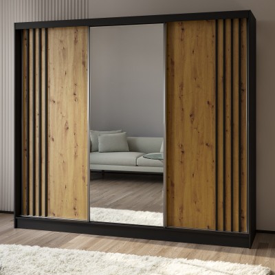 Szafa Przesuwna NELVIA 240 cm z Lustrem Masseno