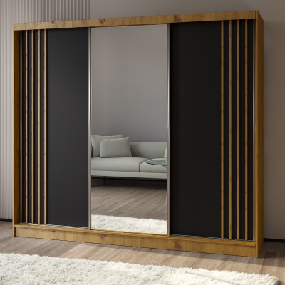 Szafa Przesuwna NELVIA 240 cm z Lustrem Masseno