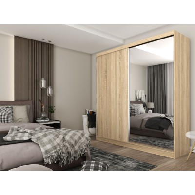 Szafa Przesuwna PATRIZIA 200 cm z Lustrem Masseno