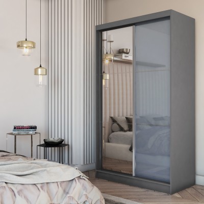 Szafa Przesuwna VITALE 120 cm z Lustrem Masseno