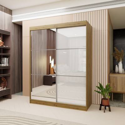 Szafa Przesuwna VITALE 150 cm z Lustrem Masseno