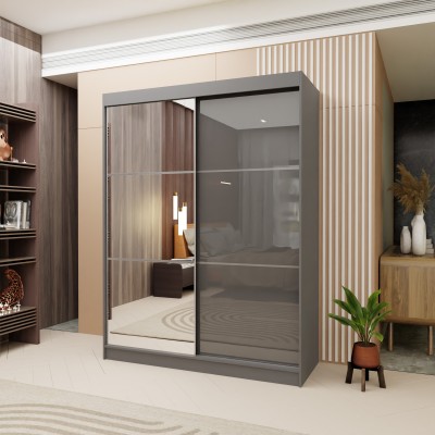 Szafa Przesuwna VITALE 160 cm z Lustrem Masseno