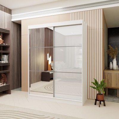 Szafa Przesuwna VITALE 160 cm z Lustrem Masseno