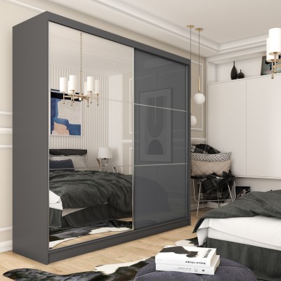 Szafa Przesuwna VITALE 200 cm z Lustrem Masseno