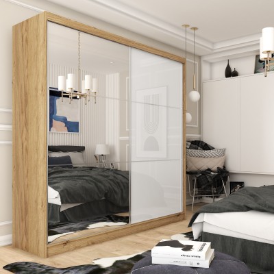 Szafa Przesuwna VITALE 200 cm z Lustrem Masseno