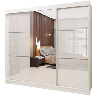 Szafa Przesuwna VITALE 240 cm z Lustrem Masseno