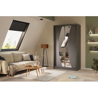 Szafa Przesuwna VOCE 120 cm z Lustrem Masseno