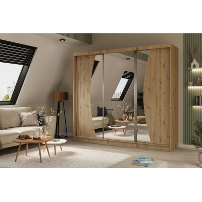 Szafa Przesuwna VOCE 240 cm z Lustrem Masseno