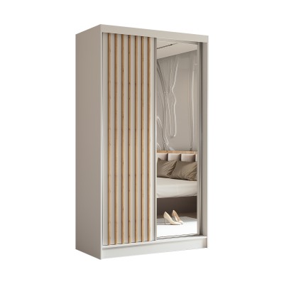 Szafa Przesuwna LAMELLO 120 cm z Lustrem Masseno