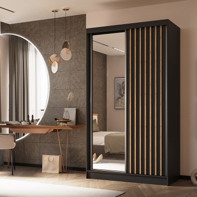 Szafa Przesuwna LAMELLO 120 cm z Lustrem Masseno