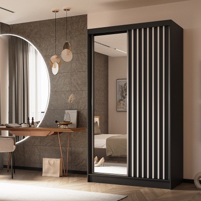 Szafa Przesuwna LAMELLO 120 cm z Lustrem Masseno