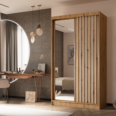 Szafa Przesuwna LAMELLO 120 cm z Lustrem Masseno