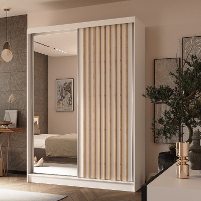 Szafa Przesuwna LAMELLO 150 cm z Lustrem Masseno