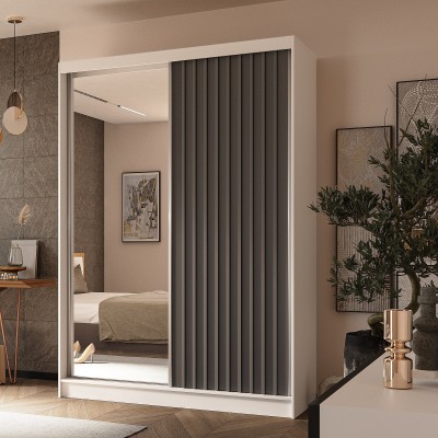 Szafa Przesuwna LAMELLO 150 cm z Lustrem Masseno